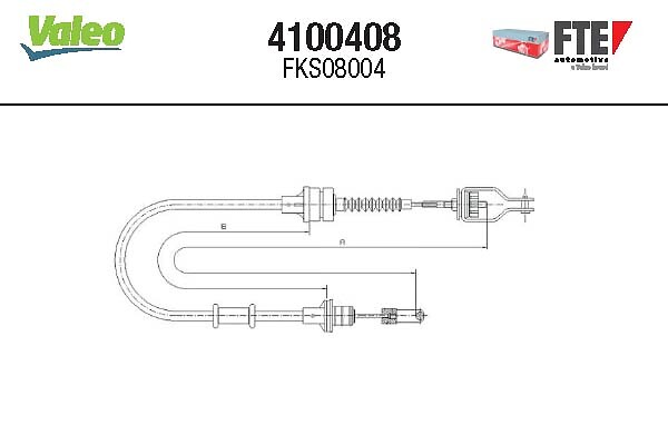 Câble d'embrayage VALEO ref. 4100408
